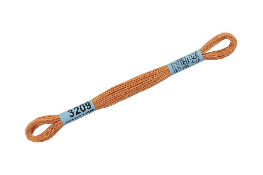 Мулине Gamma 100% хлопок, цв.3209 св.персиковый, 24 мотка по 8 метров