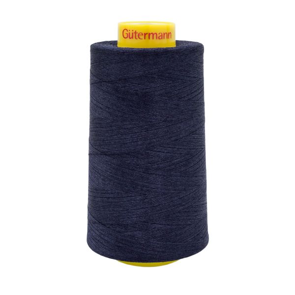 Нитка универсальная Gutermann Mara 120/2, 5000 м, 700185, 387 чернильно-черный, 1 катушка