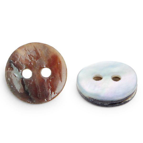 Пуговицы 2 прокола ракушка 16L (9мм) (Blue1 (синий1)), 50 шт