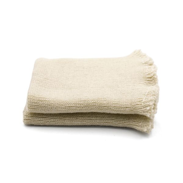 Манжеты трикотажные 8.0х9.5 см, 1 пара, средней плотности 14 кл, 1х1, В-10 кокосовое молоко, молочный