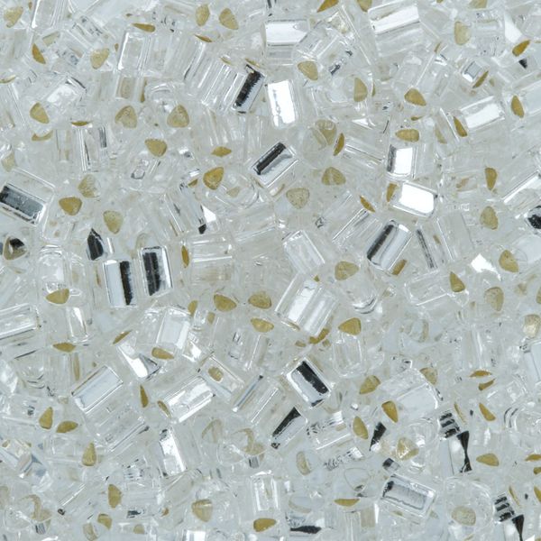 Бисер Toho 11/0 Triangle 3 (2.2 мм), 25 г (5х5 г), 0021 серебристый