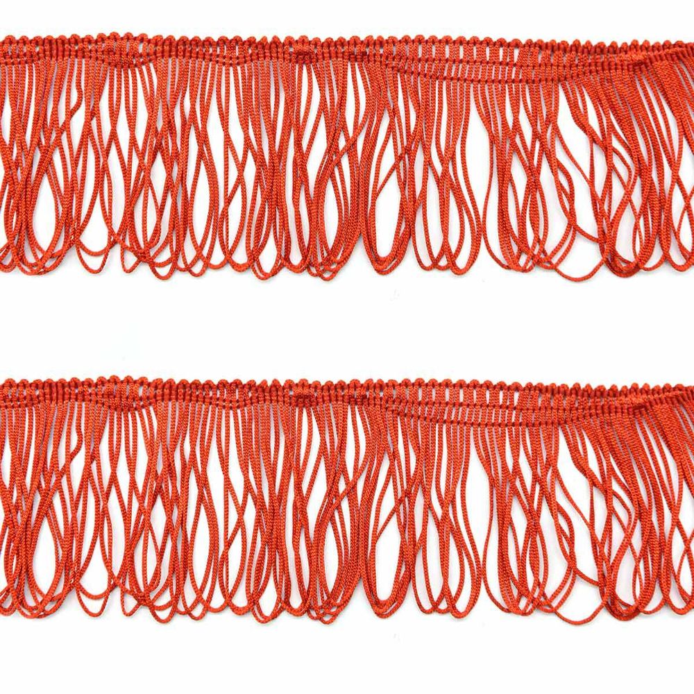Бахрома отделочная 60.0 мм / 25 метров, 270 красный