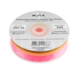 Лента капроновая (органза) 20.0 мм / 25 метров, 029 яр. розовый/золото, Blitz ORT-20