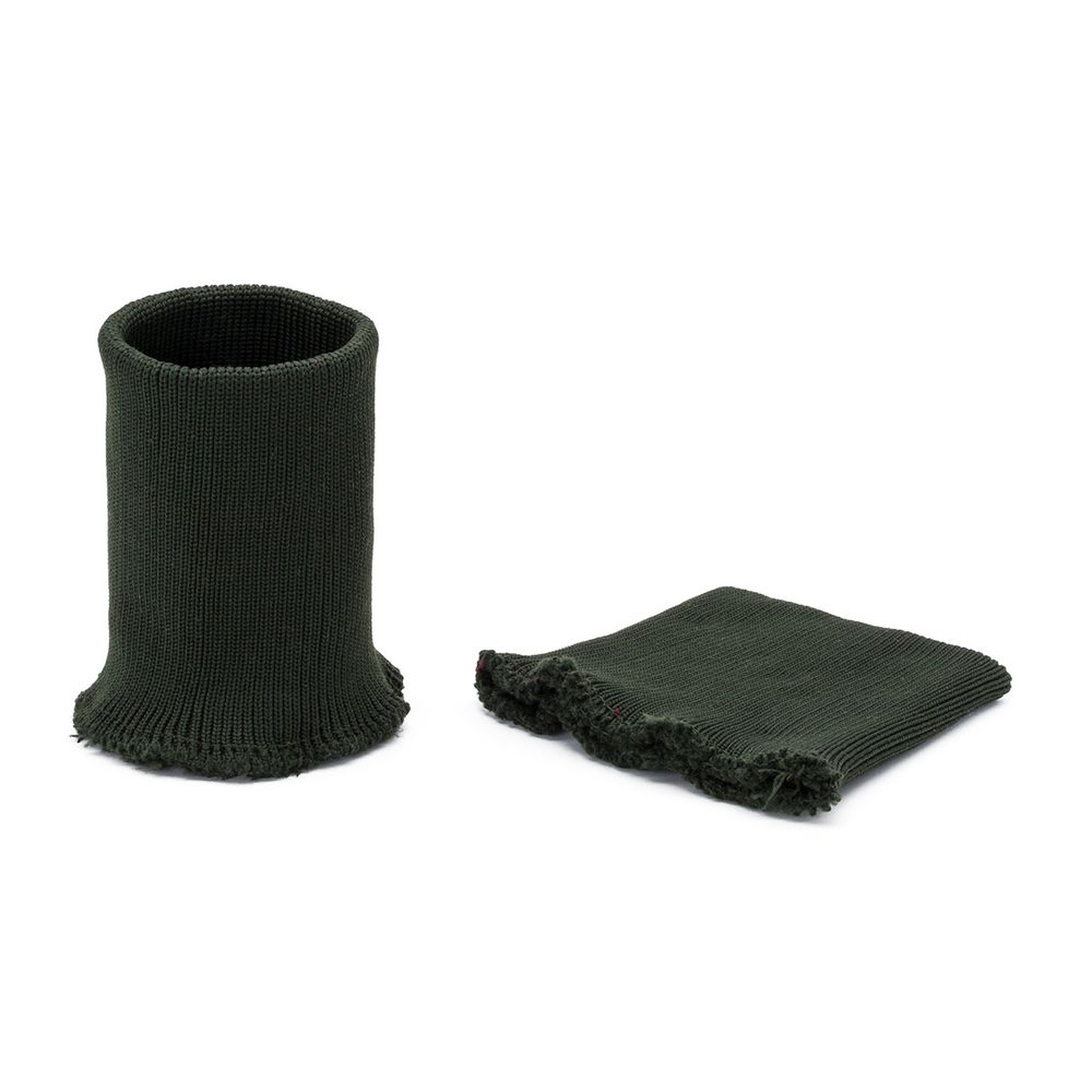 Манжеты трикотажные 9.0х9.5 см, 1 пара, средней плотности 14 кл, 1х1, 8114 т.хаки