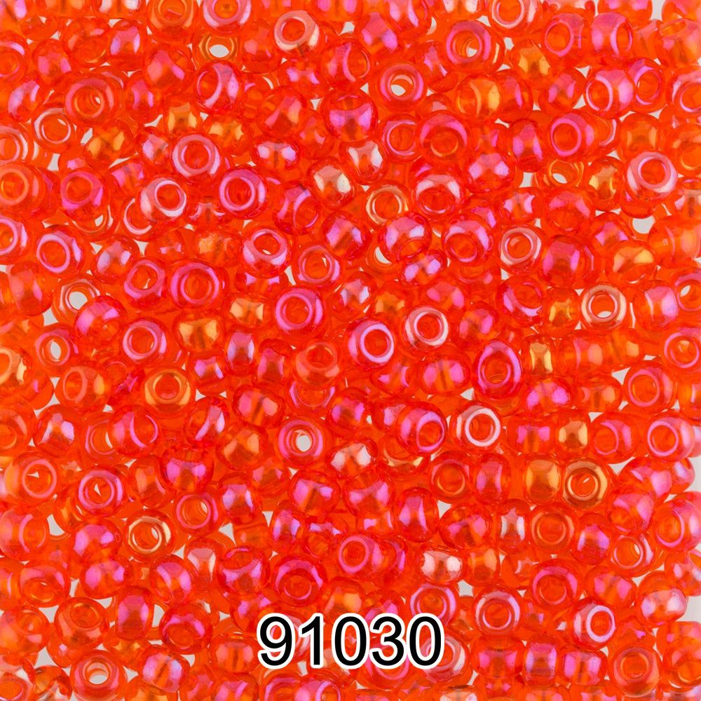 Бисер Preciosa 10/0 (2.3 мм), 500 г, 91030 (Ф151) яр.оранжевый