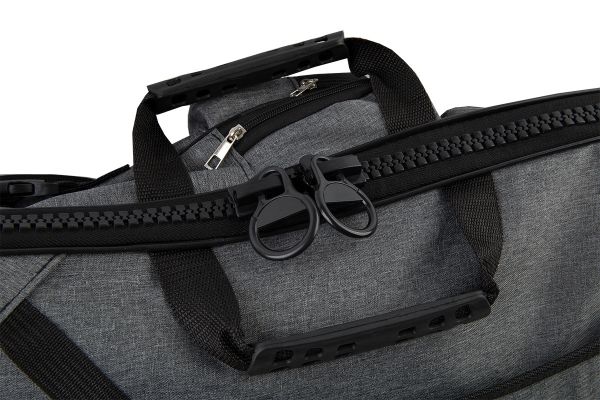 Сумка-рюкзак для художественных принадлежностей 67x48x5 см, 100% нейлон, серый/grey, Аква-колор PBA-03