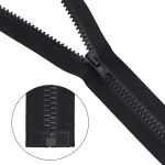 Молния трактор Arta Т6 (6 мм) 1 зам., разъем., 50 см, цв. 077 черный, уп.5 шт