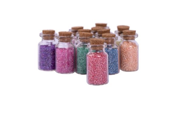 Набор бисера для рукоделия №6 ассорти прозр. с цвет. отверстием, Zlatka SGB