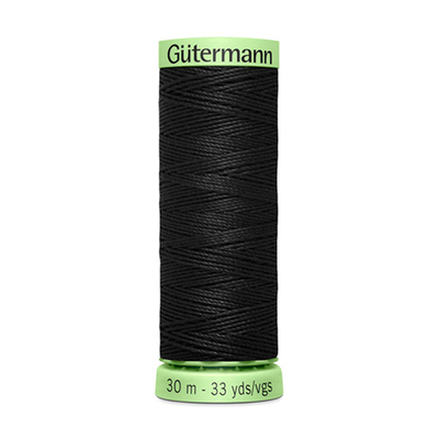 Нитки отделочные Gutermann Top Stitch, 30м, _000 черный, 5 катушек