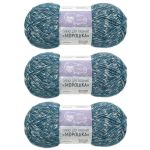 Пряжа Люблю вязать Морошка / уп.3 мот. по 100 г, 175 м, 660 синий