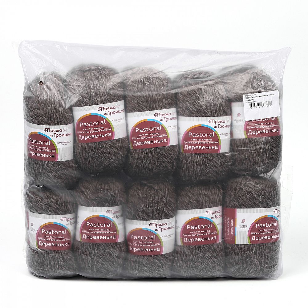 Пряжа Троицкая Деревенька / уп.10 мот. по 100 г, 170м, цв.1560 М
