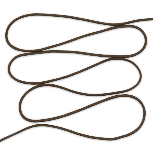 Резинка шляпная (шнур эластичный) ⌀3.0 мм / 30 метров, коричневый