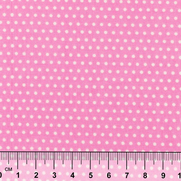 Ткань для пэчворка PEPPY БАБУШКИН СУНДУЧОК ФАСОВКА 100х112 см, 140±5 100% хлопок, БС-29 кр.горох ярко-розовый, Peppy БАБУШКИН СУНДУЧОК