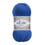 Пряжа Alize (Ализе) Diva / уп.5 мот. по 100 г, 350м, 132 василек A