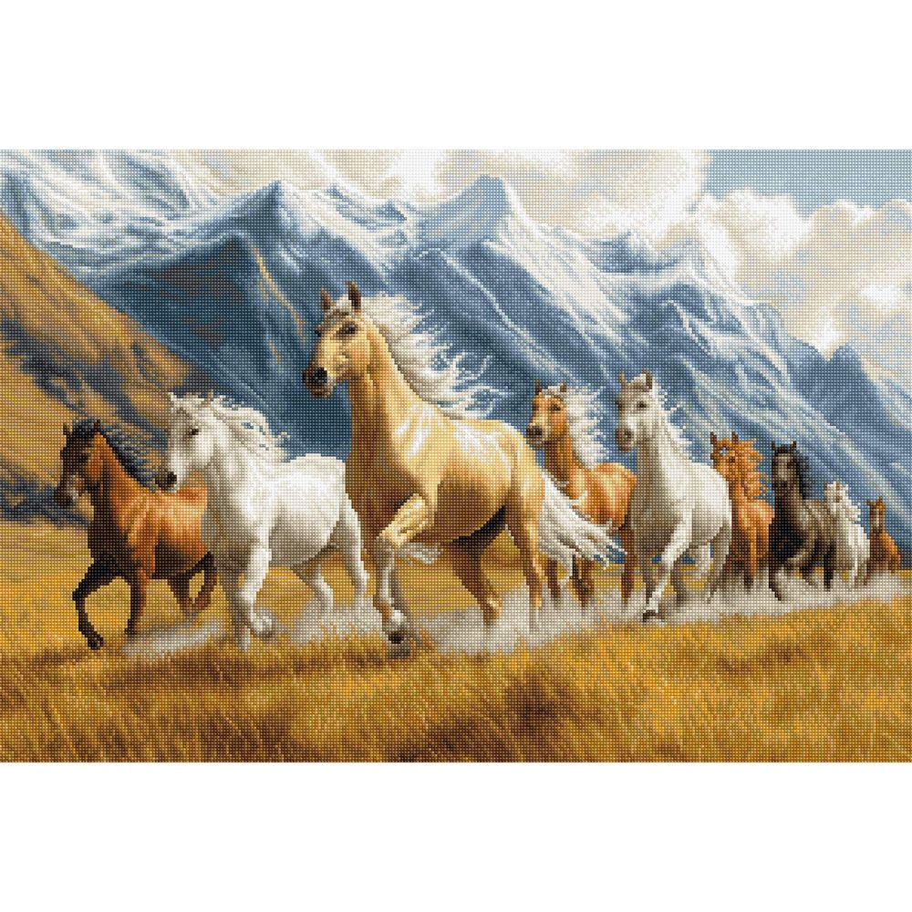 Набор для вышивания нитками Luca-S G704, гобелен Дух свободы, 30х20см