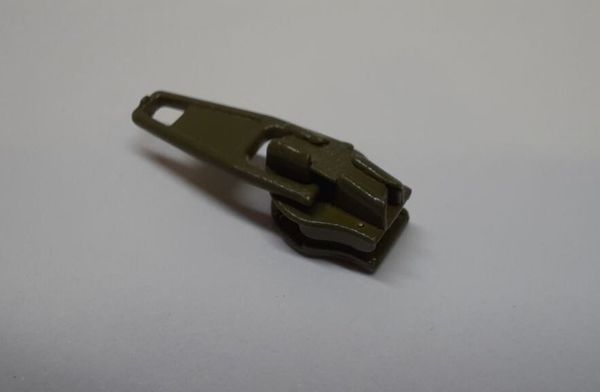 Слайдер (замок) для молнии спираль Т3 (3 мм), автомат, S-888 зеленый, 500 шт