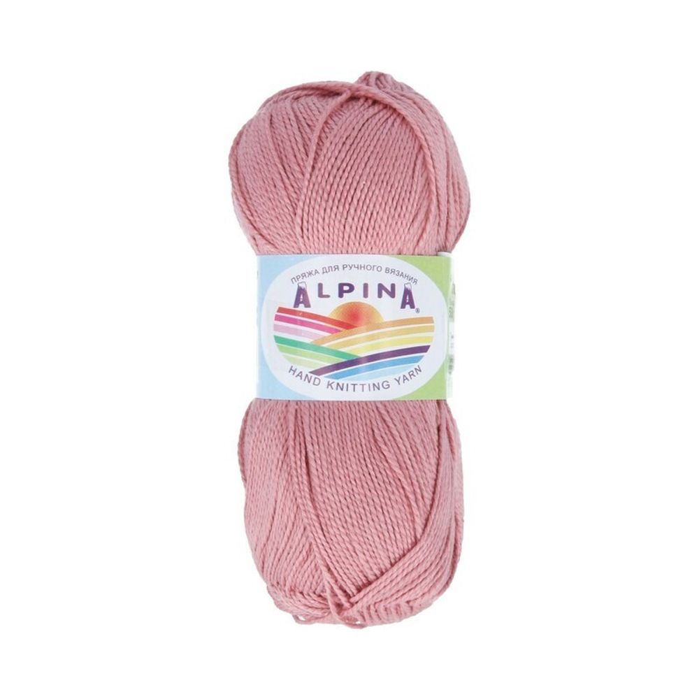 Пряжа Alpina Holly / уп.10 мот. по 50г, 200м, 028г, розовый