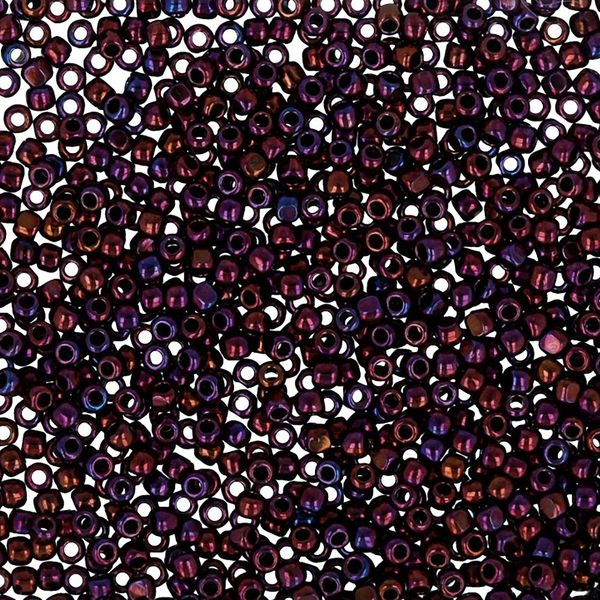 Бисер Toho 15/0 Charlotte 2 (1.7 мм), 25 г (5х5 г), 0503 бордовый/меланж