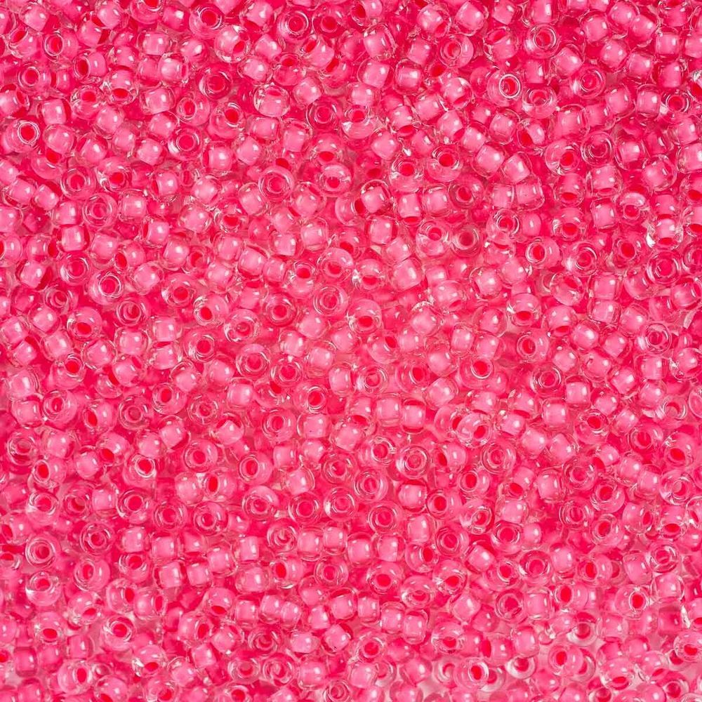 Бисер Preciosa прозрачный, цветной центр 10/0 (2.3 мм), 100 г (5х20 г), цв. 38398