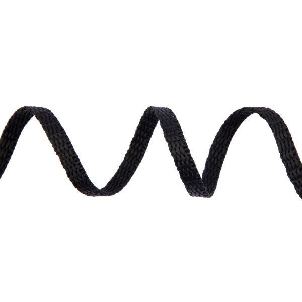 Стропа (ременная лента) 5 мм / 25 метров, толщ. 1.25 мм, [5.6 г/пог.м], 100% п/п, рис.9688, черный, Gamma С3857Г17