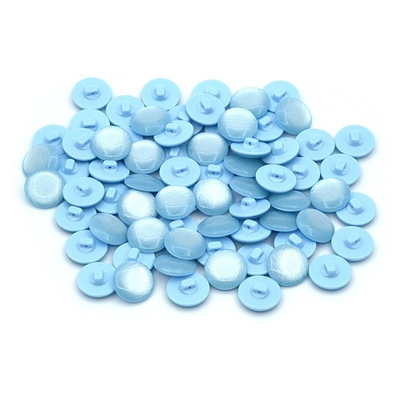 Пуговицы на ножке 32L (20мм), пластик (col.05 голубой), 72 шт, CR P-45