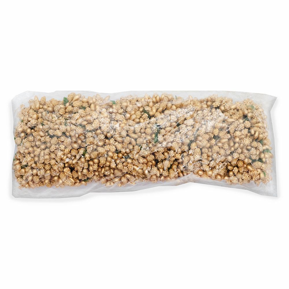 Цветы искусственные декоративные 2см (12 штук) (коричневый)