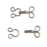 Крючки пришивные 11 мм, никель, серебристые, 14 шт, Pony