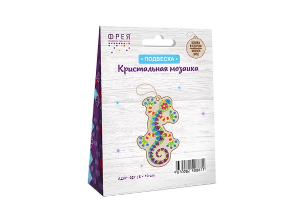 Алмазная (кристальная) мозаика Фрея ALVP-027, подвеска Ящерка, 6х10 см