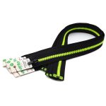 Молния трактор Arta Т6 (6 мм) 1 зам., разъем., 70 см, Neon, цв. 077 черный / 098 люминесцентный, уп.5 шт