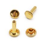 Хольнитены сумочные ⌀7 мм, h=9 мм, двухсторонние, BIG, золото, 100 шт