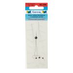 Иглы ручные гибкие бисерные с широким ушком ⌀0.3 мм, 2 шт, сталь, Gamma NC-306