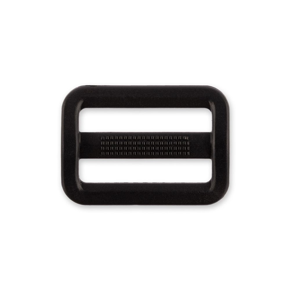 Пряжка двухщелевая пластик 19 мм, 100 шт, черный, Gamma SAR003