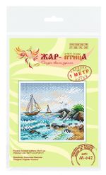 Набор для вышивания нитками МП Студия (Жар-птица), На морской волне, 10х11 см