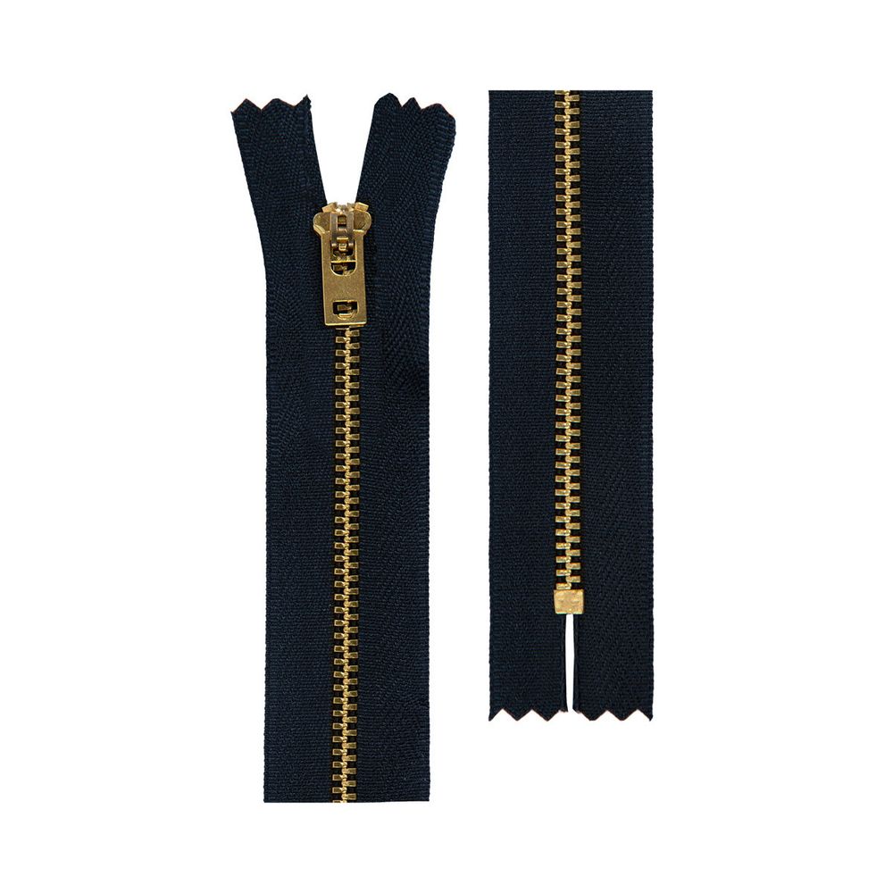 Молния металл Т4 (4 мм) 1 зам., н/раз., 18 см, латунь 3, 318 т.синий, 10 шт, Gamma Молния металл Т4 (4 мм) 1 зам., н/раз., 18 см, латунь 3, 318 т.синий, 10 шт, Gamma