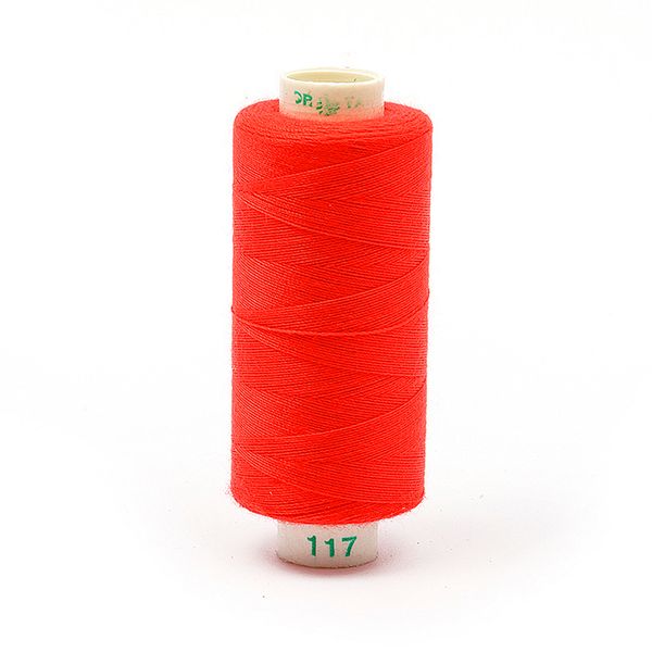 Нитки швейные бытовые Dor Tak 40/2, 366 м / 10 кат., 117 красный