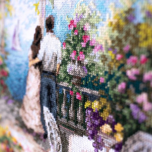 Набор для вышивания нитками Чудесная игла, Романтическая история, 41х31 см