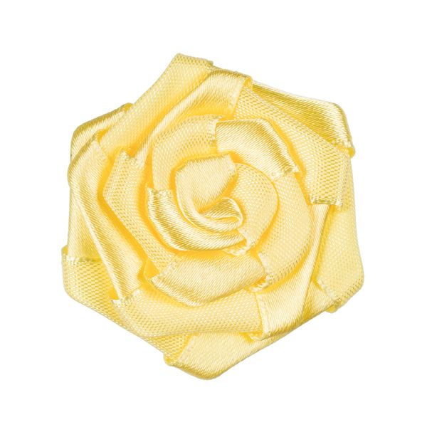 Розочка пришивная №48, 5 шт, №117 бл.желтый, Blitz