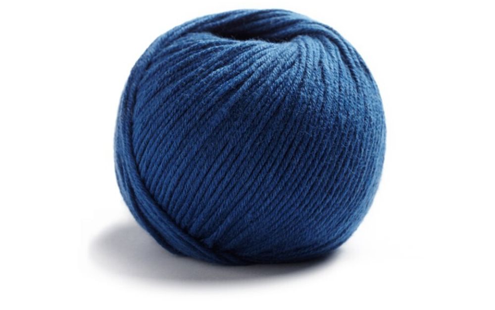 Пряжа Lamana Perla (Ламана Перла), 50г, 115м, 11, marine blau, морской (тёмно-синий)