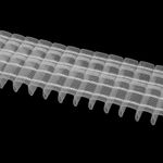 Лента (тесьма) шторная: сборка карандаш (1:3) 60 мм / 50 метров, прозрачный, OZ-IS 2701 М