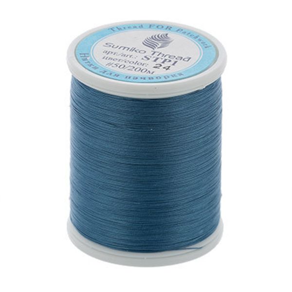 Нитки для пэчворка SumikoThread 200 м, (219 ярд), 24 т.голубой