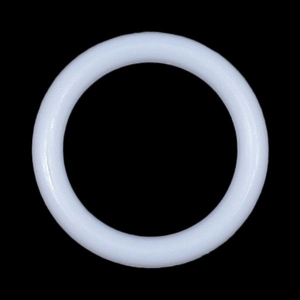 Кольца для бюстгальтера пластик ⌀8.0 мм, белый, 100 шт, 503543