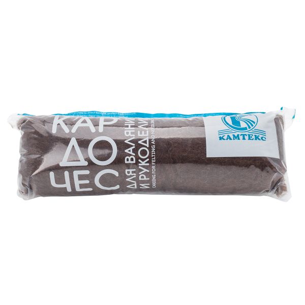 Шерсть для валяния Кардочес Верблюд 100 г. 063 шоколад, Камтекс