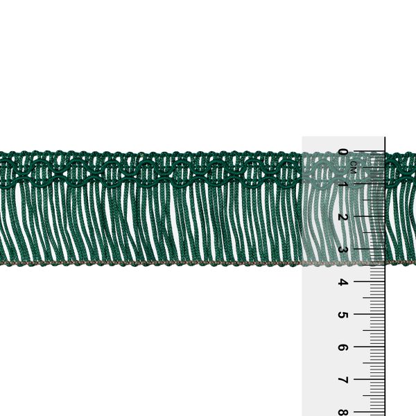 Бахрома отделочная 35.0 мм / 16 метров, 075 зеленый, Gamma А-07
