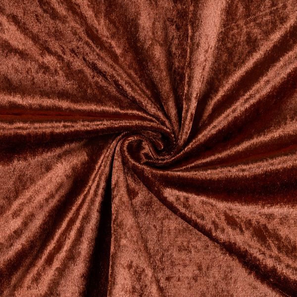 Плюш (ткань) 00 Peppy PCVL, 250±5 г/м², 150±2 см / 5 метров, винтажный, 06 яр.коричневый