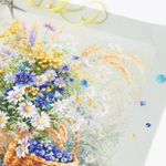 Набор для вышивания нитками Чудесная игла Premium 310-230, Черничное лукошко, 32х40 см