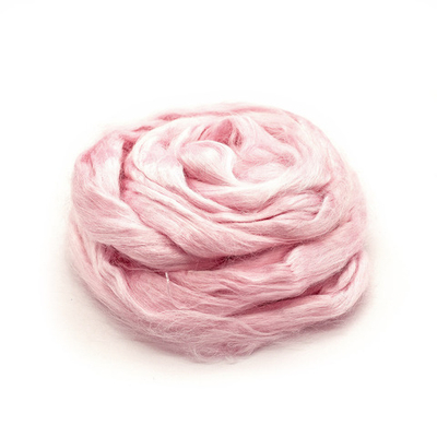 Шерсть для валяния вискоза Троицкая, 1х50 г (19-20 мкр), 180 светлая бегония