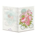 Кристальная (алмазная) мозаика Фрея ALVO-513, открытка, Розовый букет, 13.5х20 см