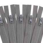 Молния трактор Arta Т6 (6 мм) 1 зам., разъем., 65 см, цв. 074 серый, уп.5 шт