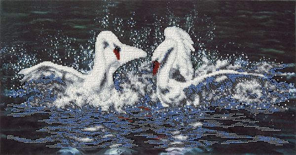 Набор для вышивания бисером Panna, Симфония жестов, 47,5х24,5 см