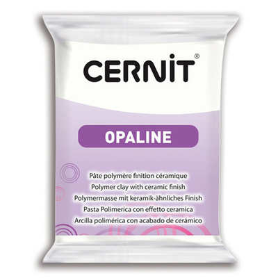 Полимерная глина Cernit Opaline запекаемая, фарфоровая 56 гр, 010 белый
